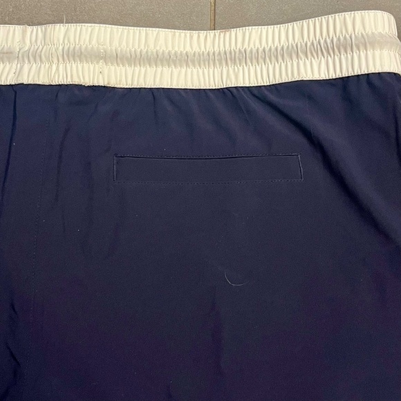 NWT Edgar & Ash Men's Navy Blue White Swim Trunks Shorts Size XXL - Picture 6 of 7